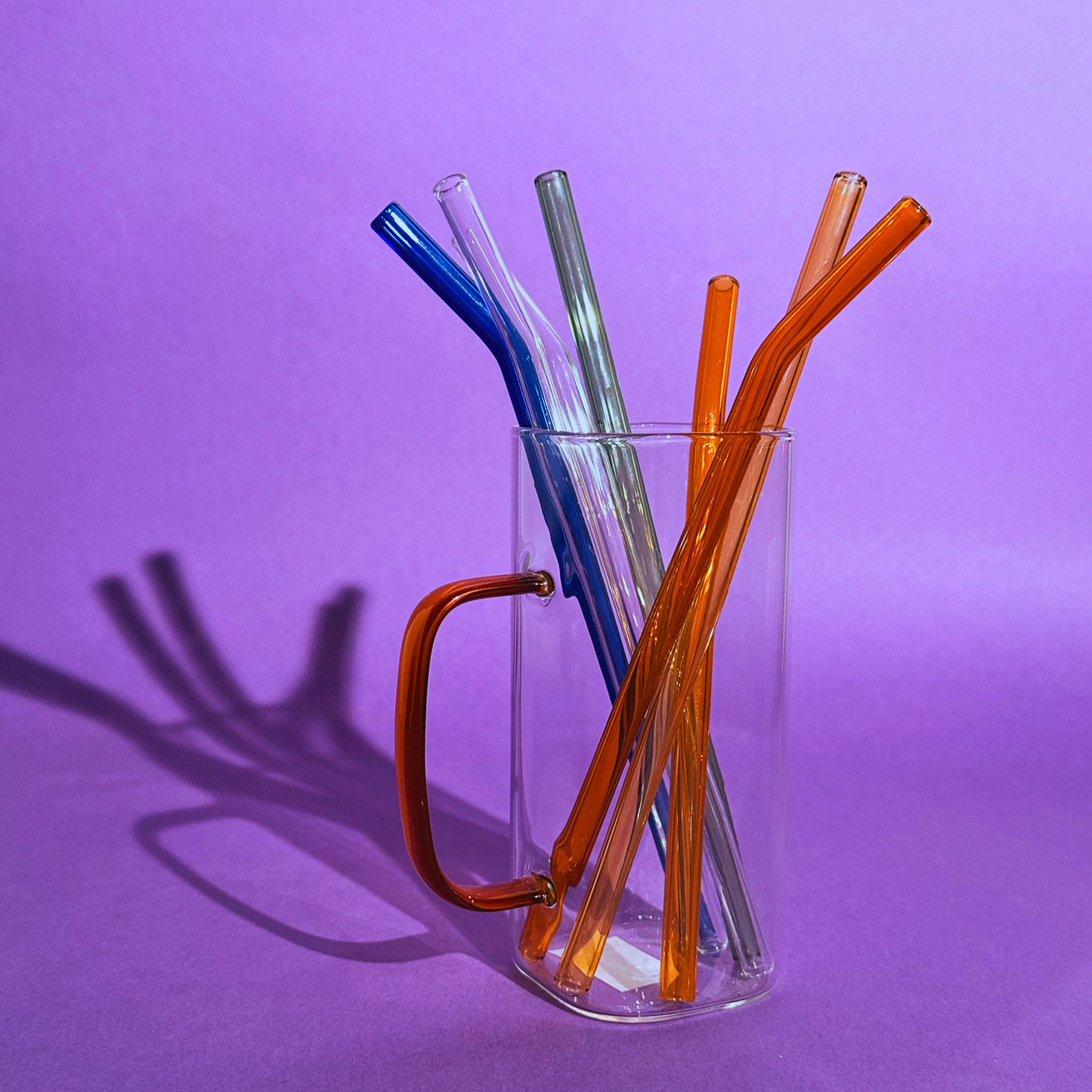 4-Piece Glass Straw Set