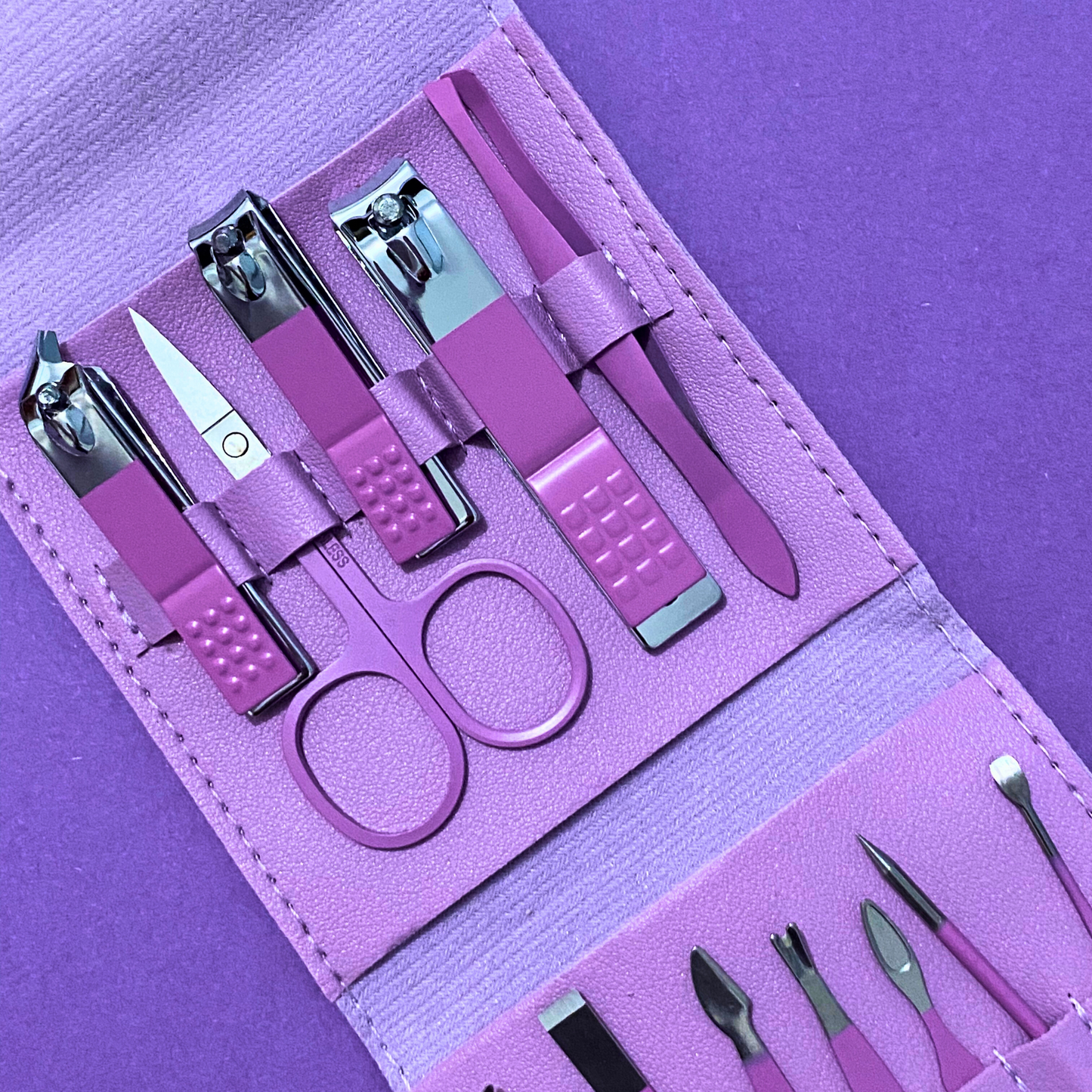 12-Piece Purple Nail Care Set